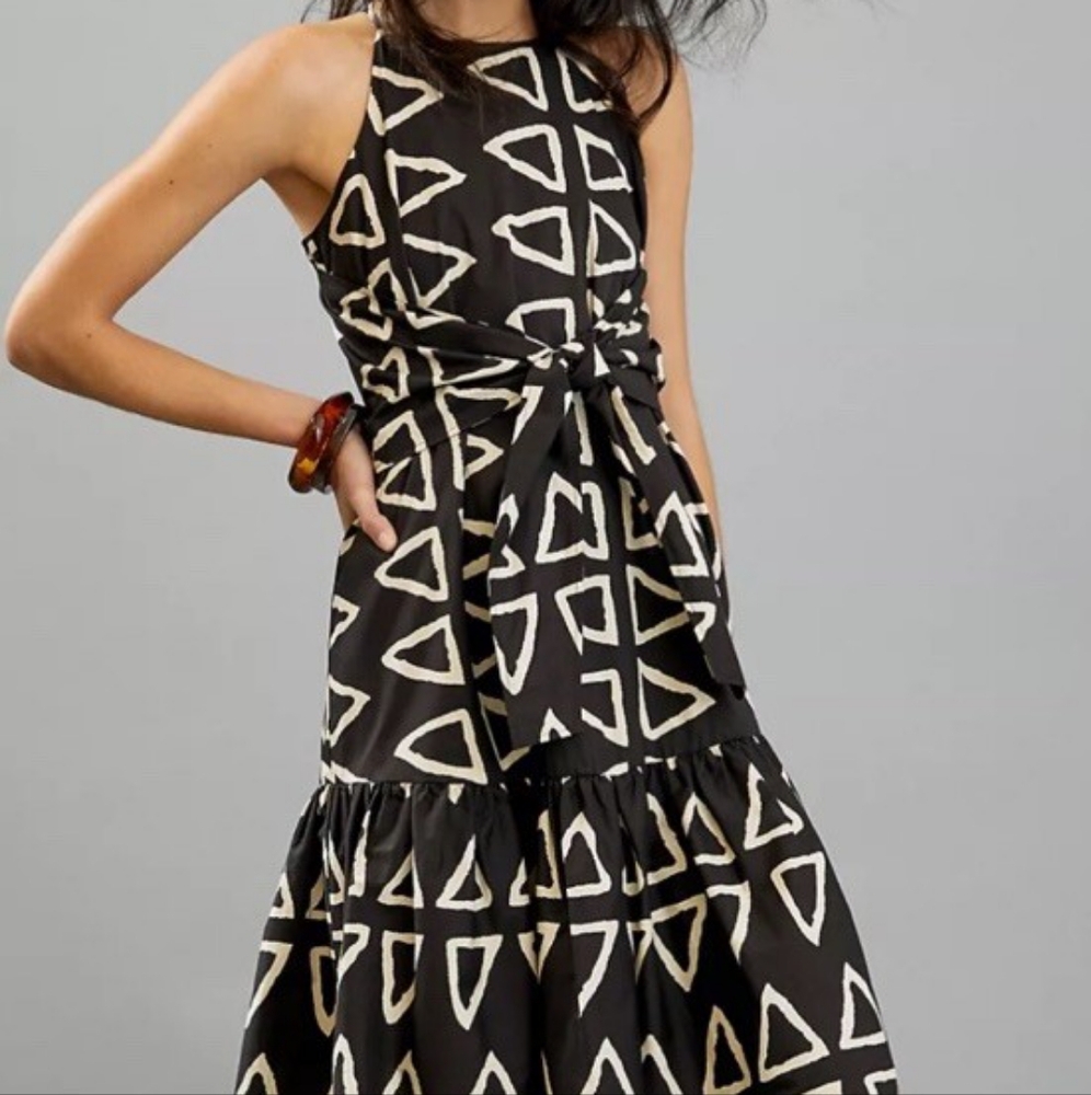 Corey Lynn Calter Anthropologie Black and White Dress